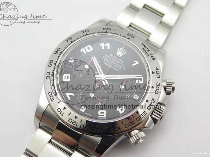 Bracelet Edition 1:1 Daytona Case 116509 Best SS 904L Dial and Noob Black SS SA4130 V3 0513